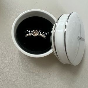 Pandora Ale 925 Bear Quartz Ring Size 62